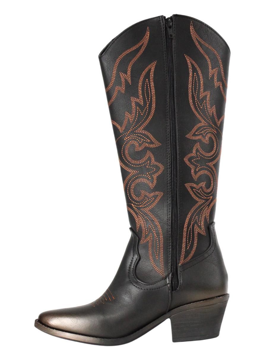 Bota cowboy abajo de la rodilla para mujer 6