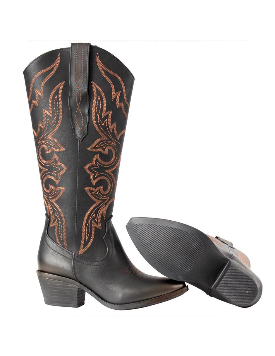 Bota cowboy abajo de la rodilla para mujer 8