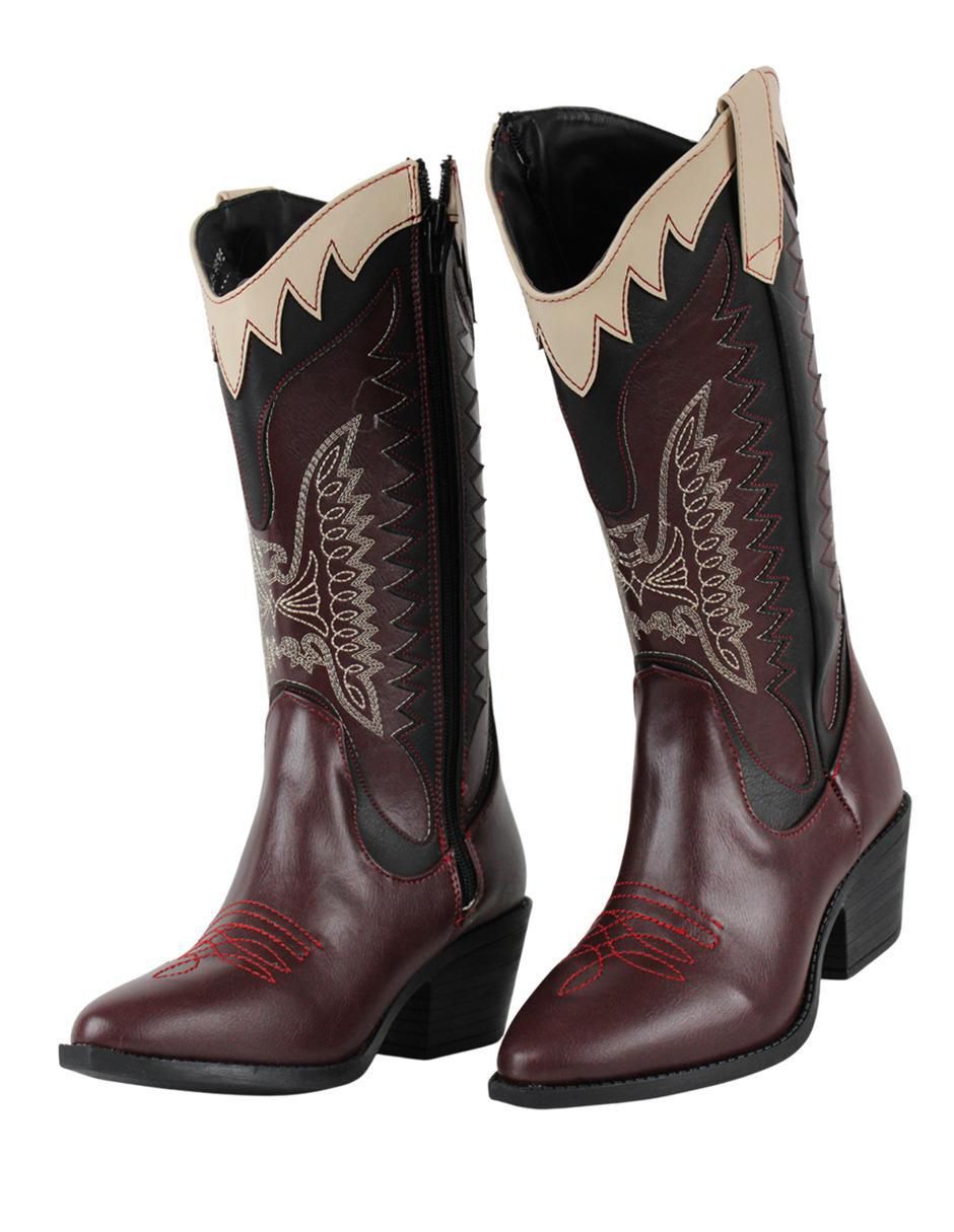 Bota cowboy abajo de la rodilla Vaqueras para mujer 3