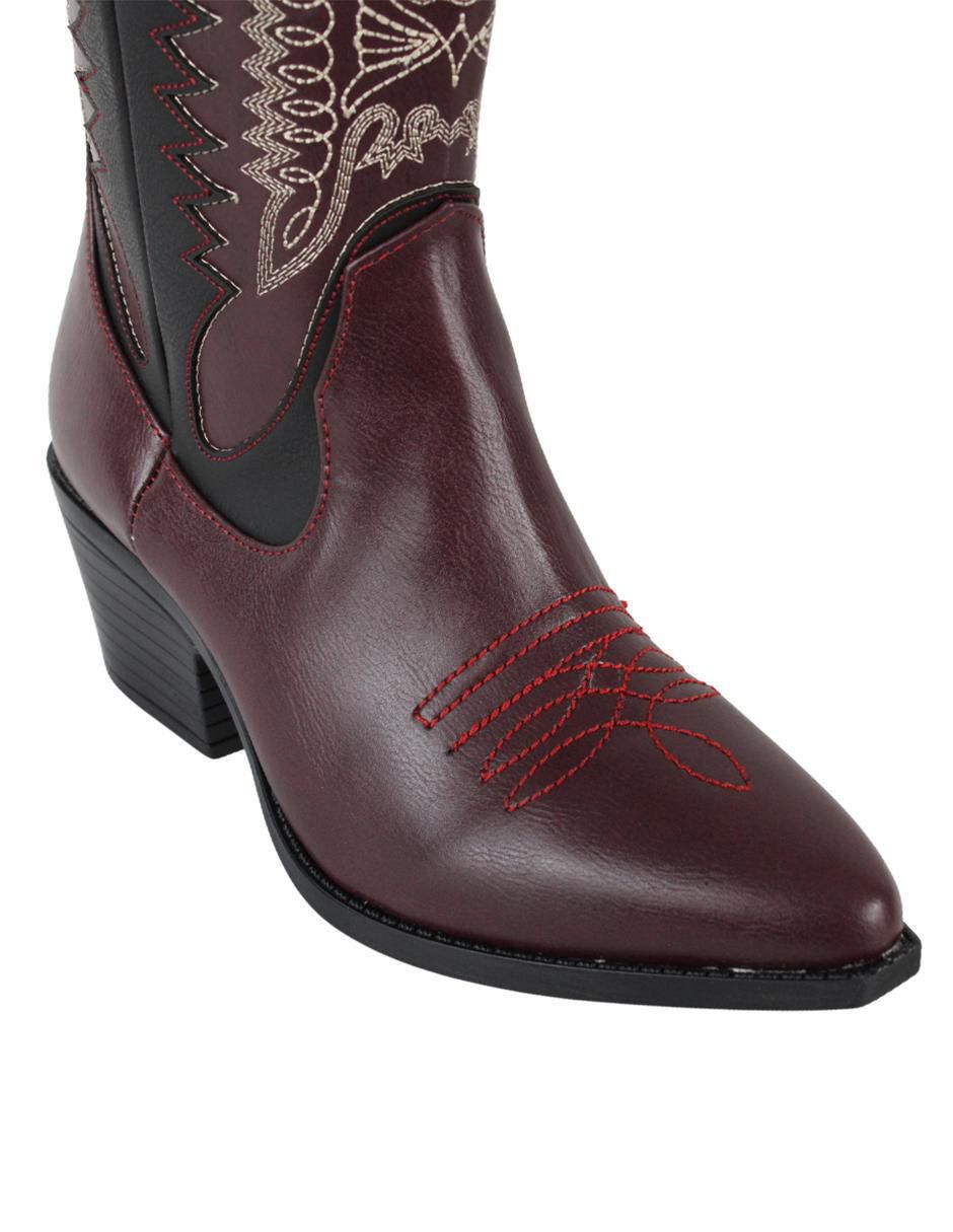 Bota cowboy abajo de la rodilla Vaqueras para mujer 6