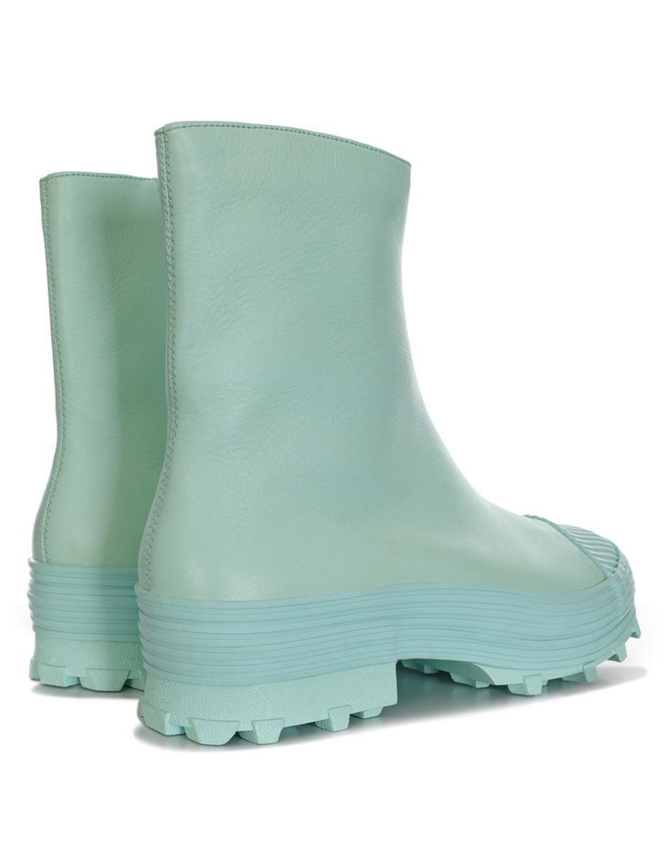 Bota media pierna Traktori de piel para mujer 3