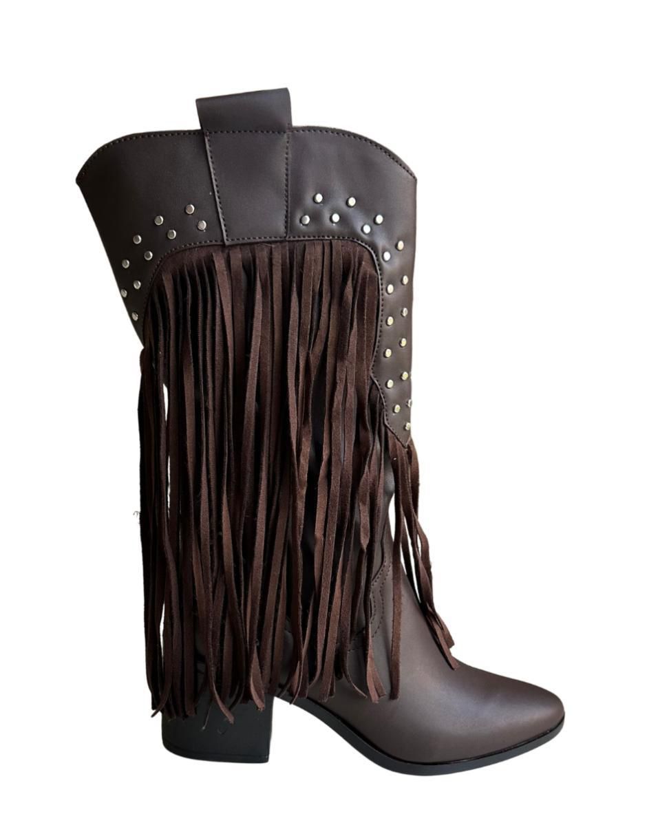 Bota cowboy abajo de la rodilla para mujer