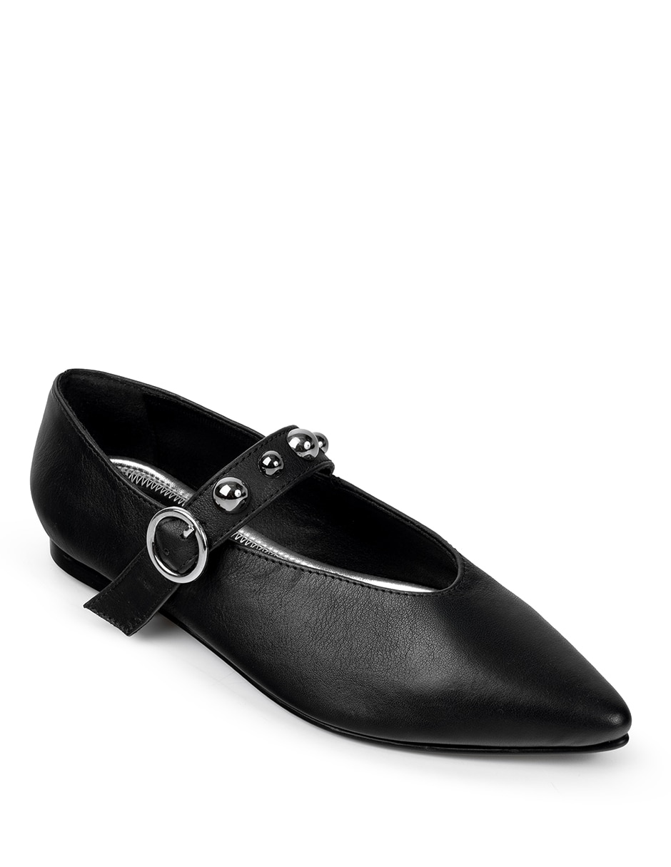 Balerina Matilda de piel para mujer