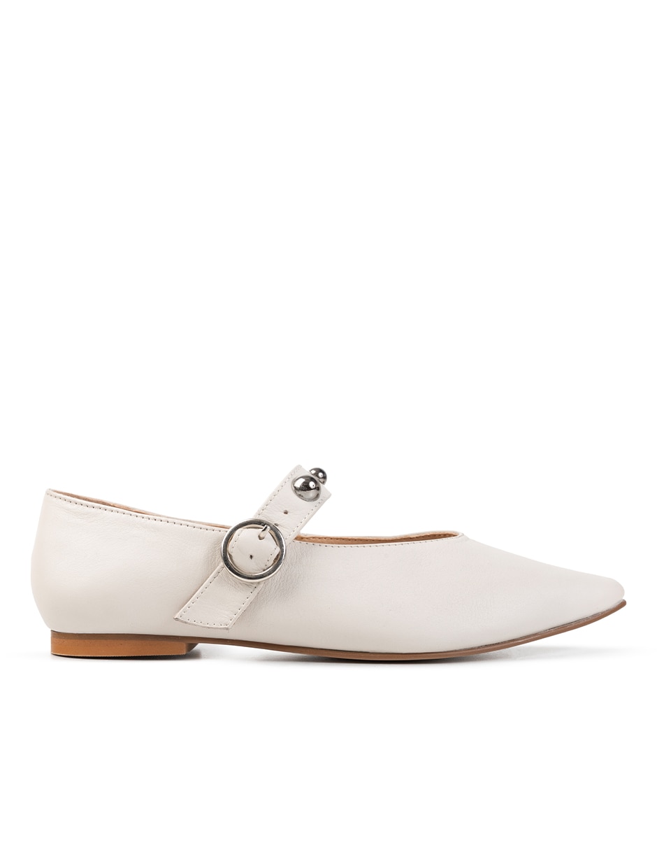 Balerina Matilda de piel para mujer 2