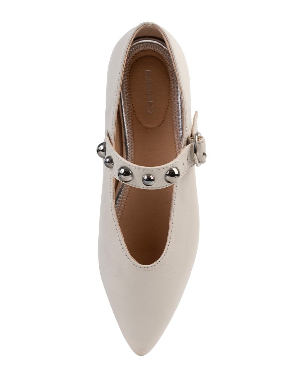 Balerina Matilda de piel para mujer 5