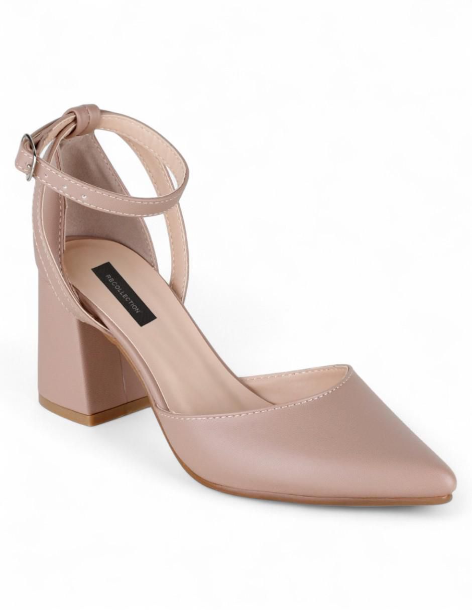 Zapatilla de piel