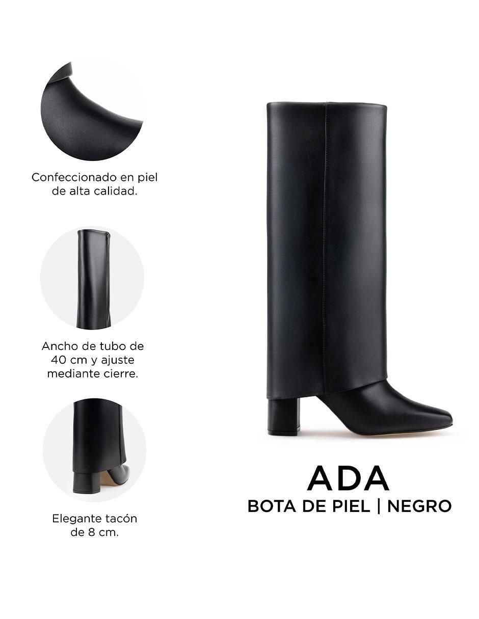 Bota abajo de la rodilla de piel para mujer 2