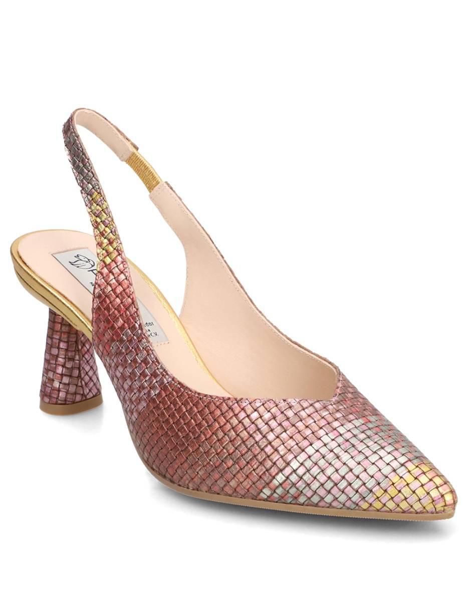 Zapatilla de piel