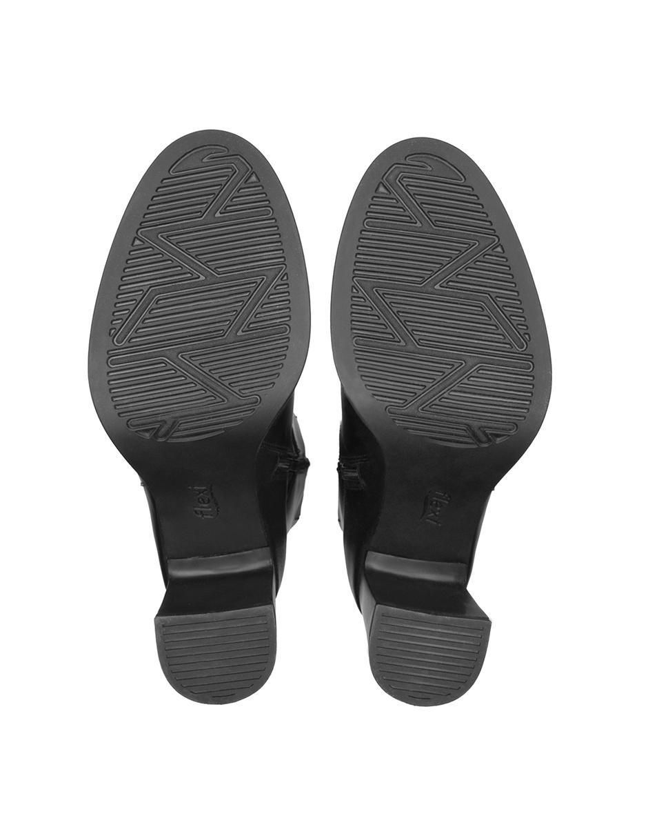 Bota abajo de la rodilla de piel para mujer 6