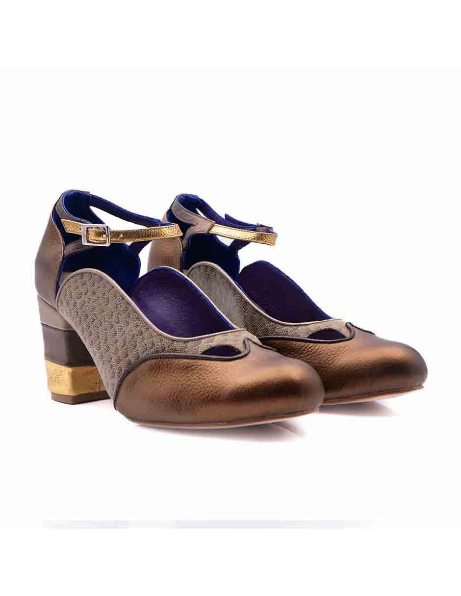 Zapatilla de piel 2