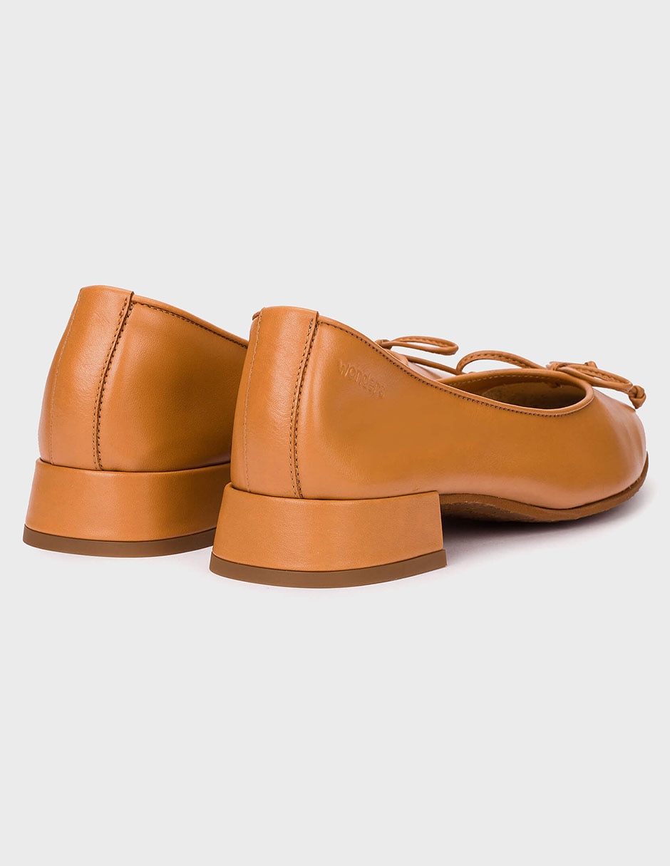 Balerina de piel para mujer 3