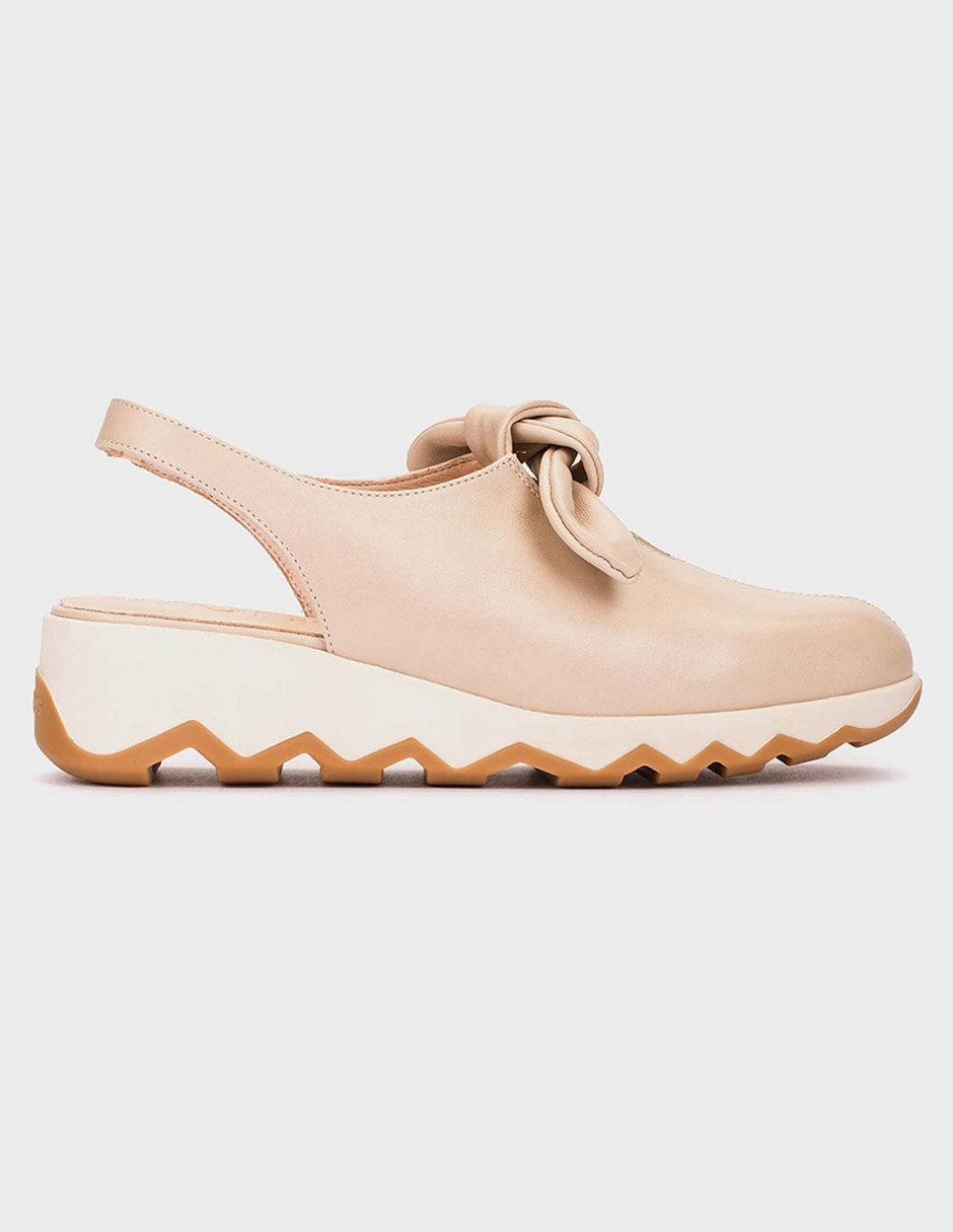 Balerina de piel para mujer