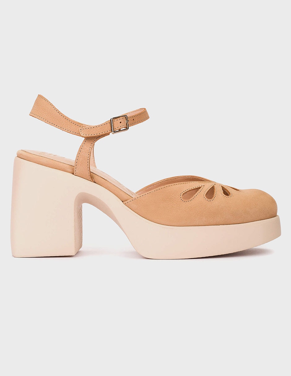 Balerina de piel para mujer