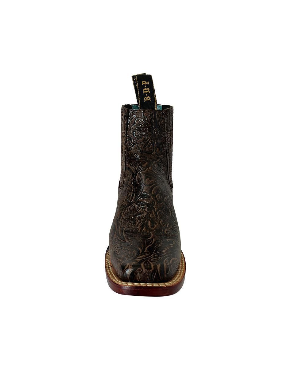 Botín arriba del tobillo de piel bovino para mujer 4