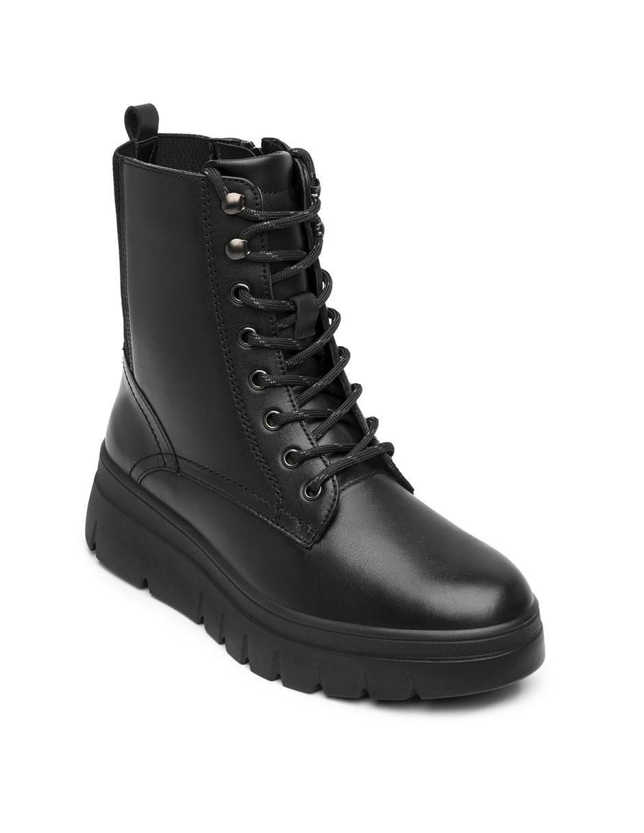 Bota arriba del tobillo de piel para mujer