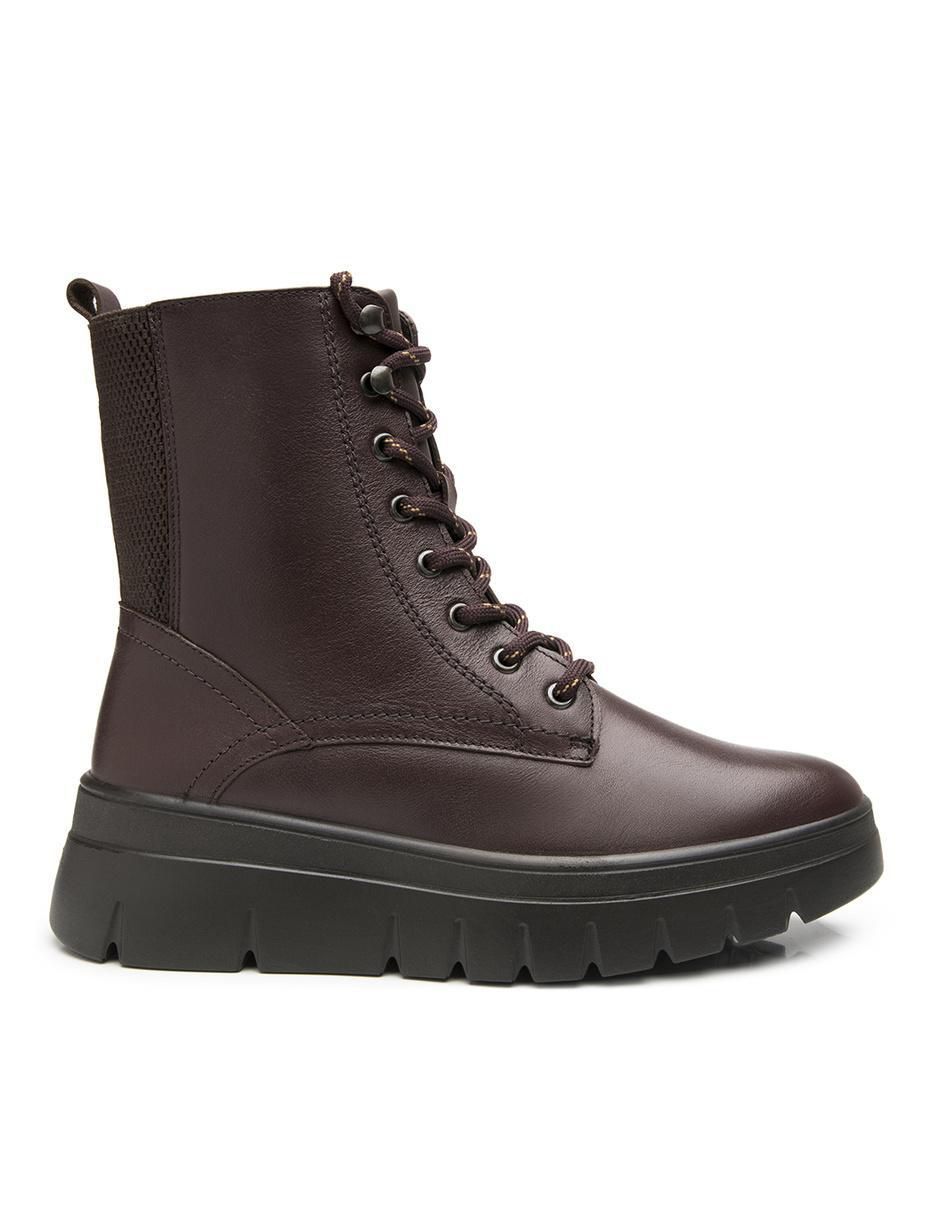 Bota arriba del tobillo de piel para mujer 2