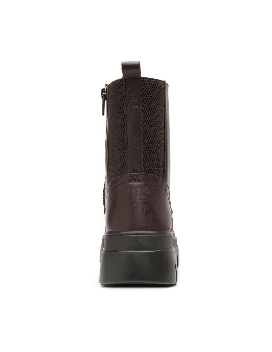 Bota arriba del tobillo de piel para mujer 3