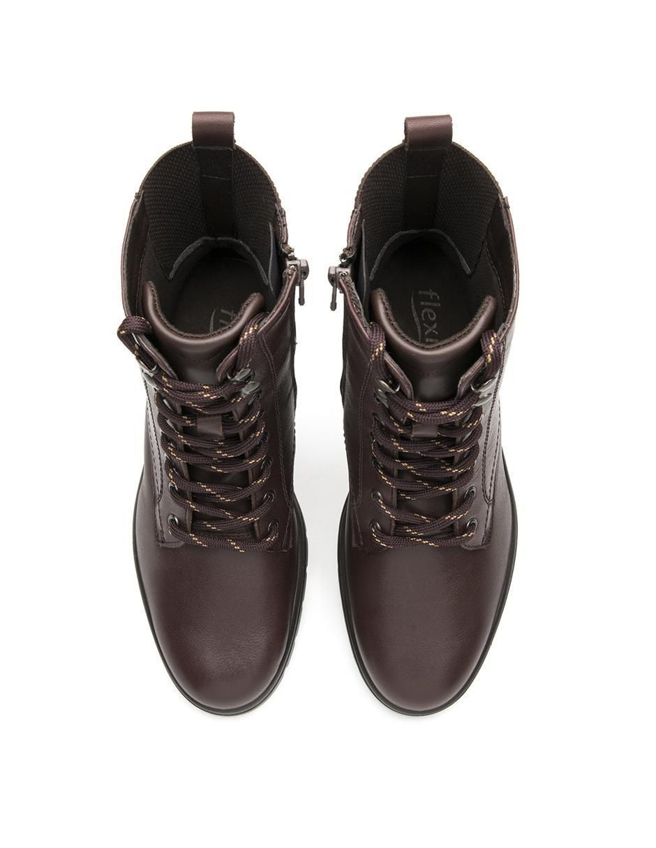 Bota arriba del tobillo de piel para mujer 5