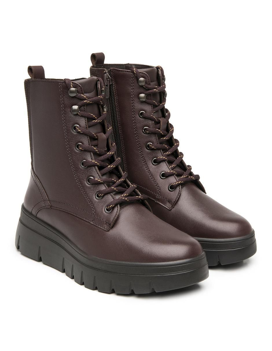 Bota arriba del tobillo de piel para mujer 7
