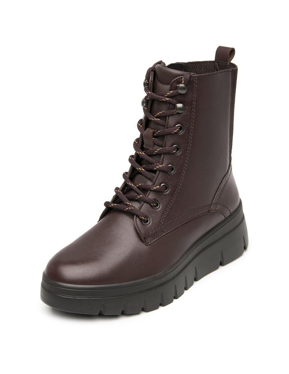 Bota arriba del tobillo de piel para mujer 8