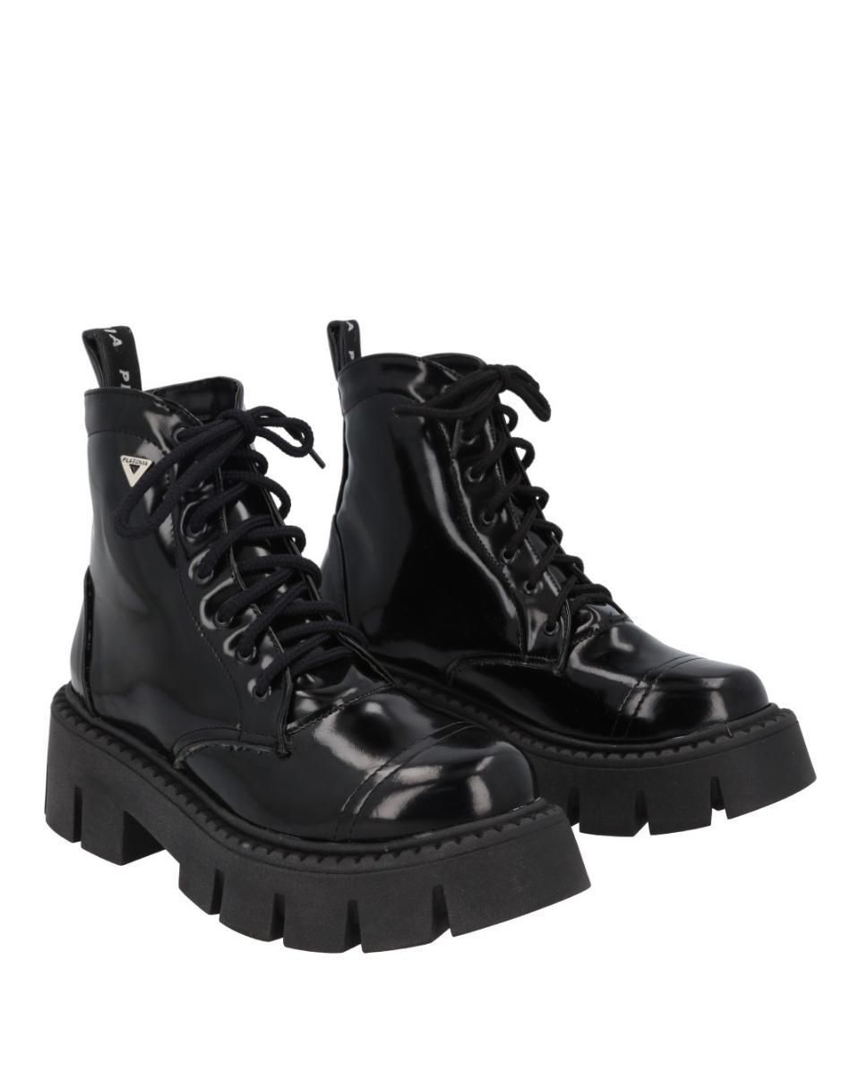 Bota combat al tobillo Serena de piel para mujer 2