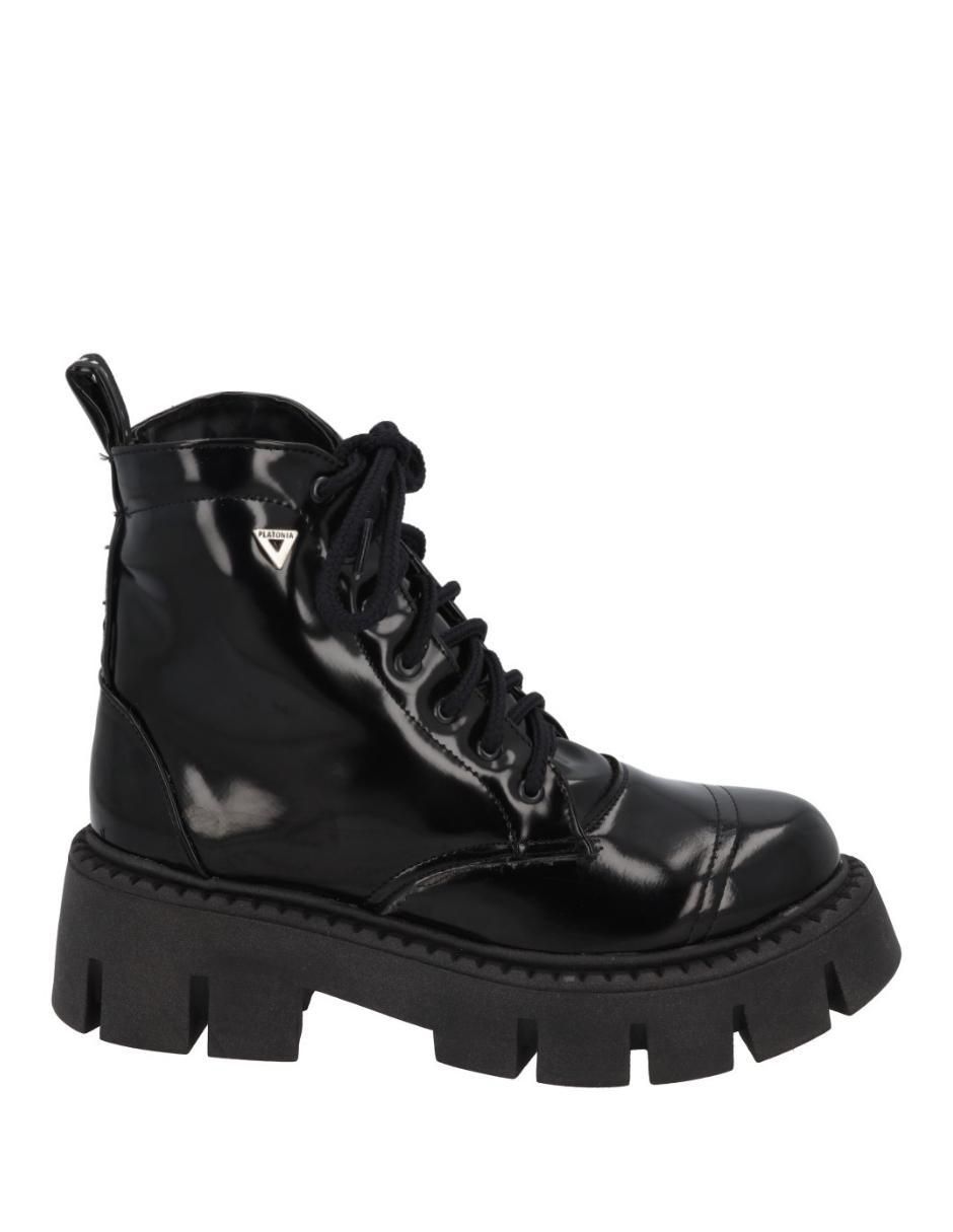 Bota combat al tobillo Serena de piel para mujer 3
