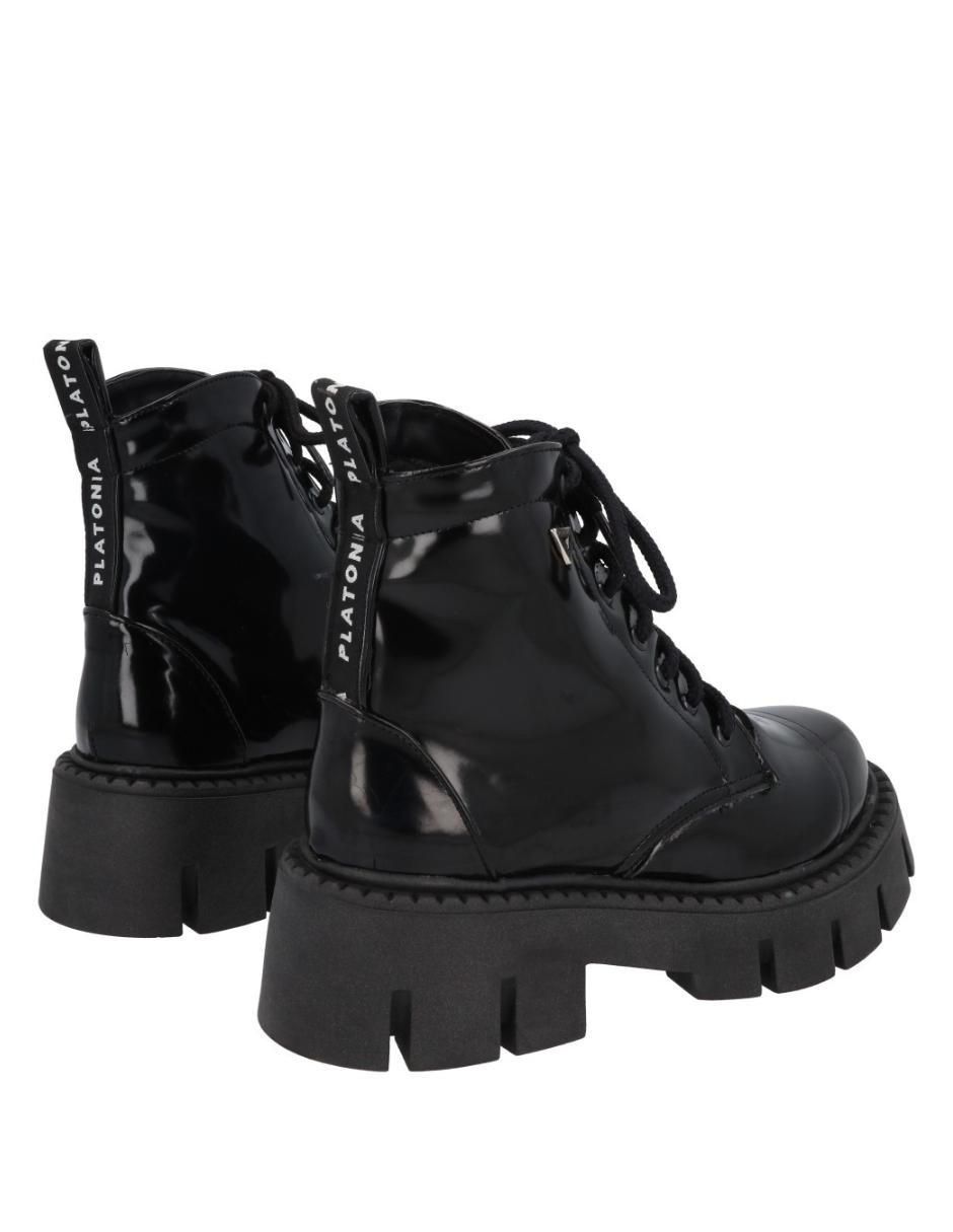 Bota combat al tobillo Serena de piel para mujer 4