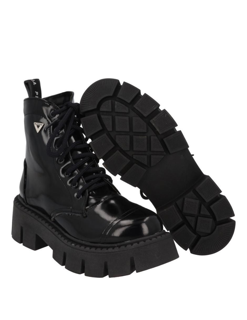 Bota combat al tobillo Serena de piel para mujer 5