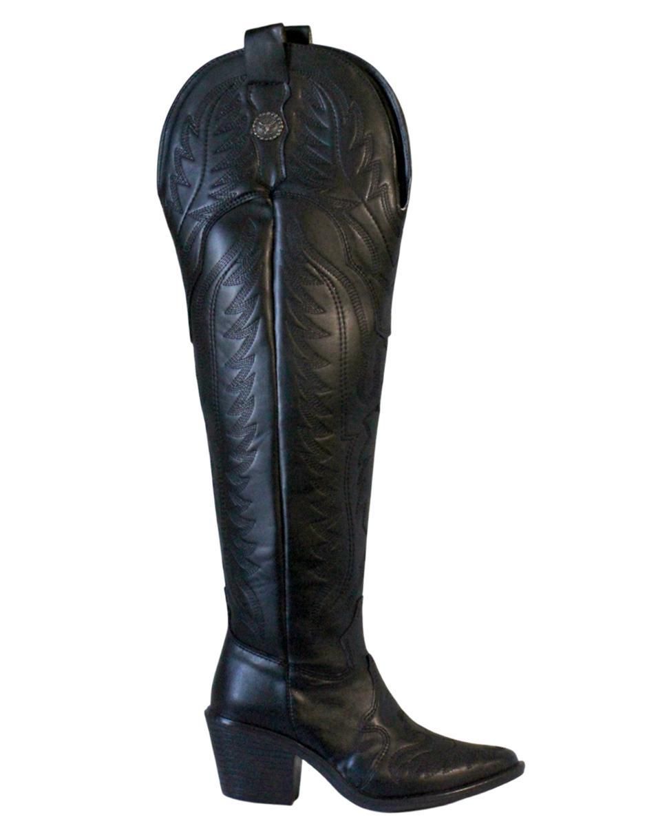 Bota cowboy arriba de la rodilla para mujer