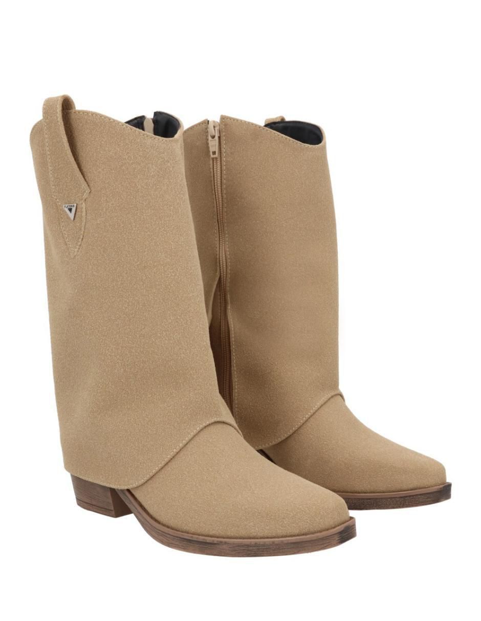 Bota cowboy arriba del tobillo Oklahoma de piel para mujer 2