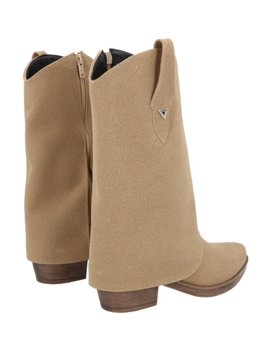 Bota cowboy arriba del tobillo Oklahoma de piel para mujer 4