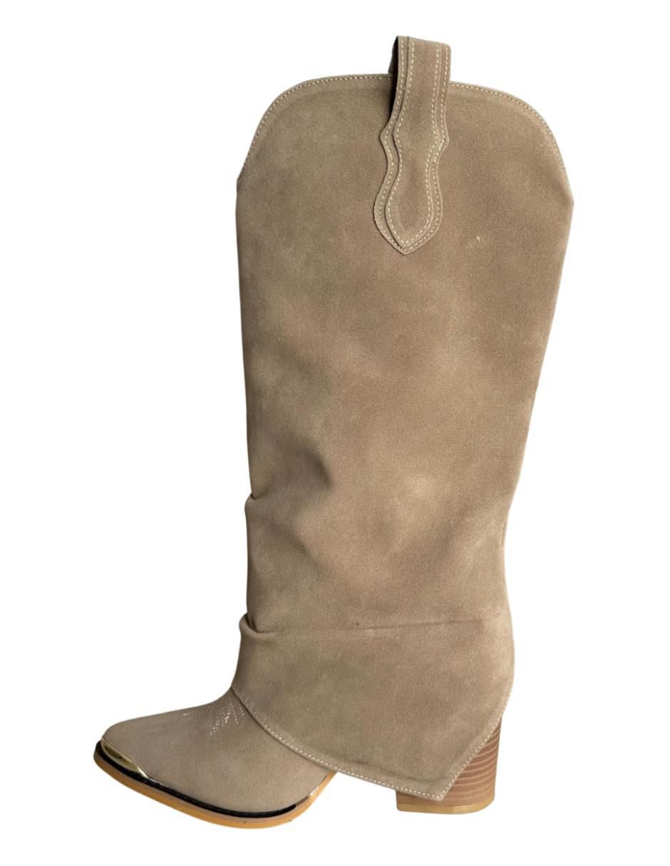 Bota cowboy abajo de la rodilla aricia oi 25 "de" sintético "para mujer"