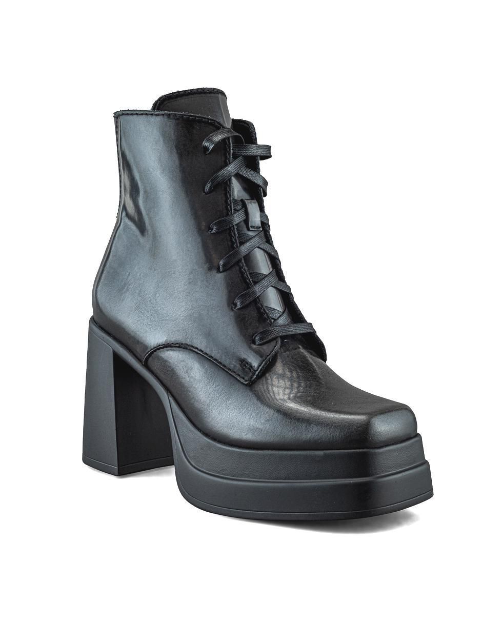 Bota arriba del tobillo de piel para mujer