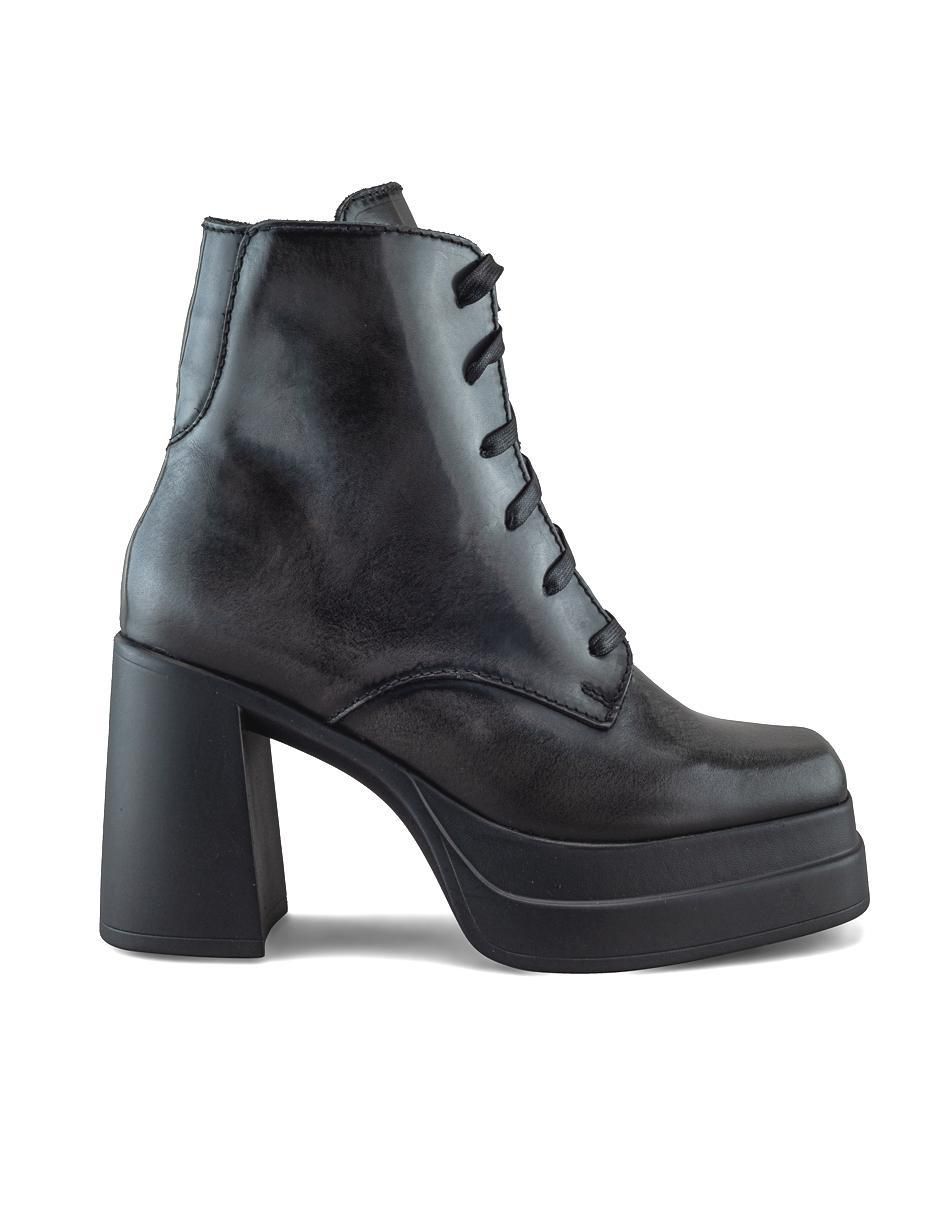 Bota arriba del tobillo de piel para mujer 2