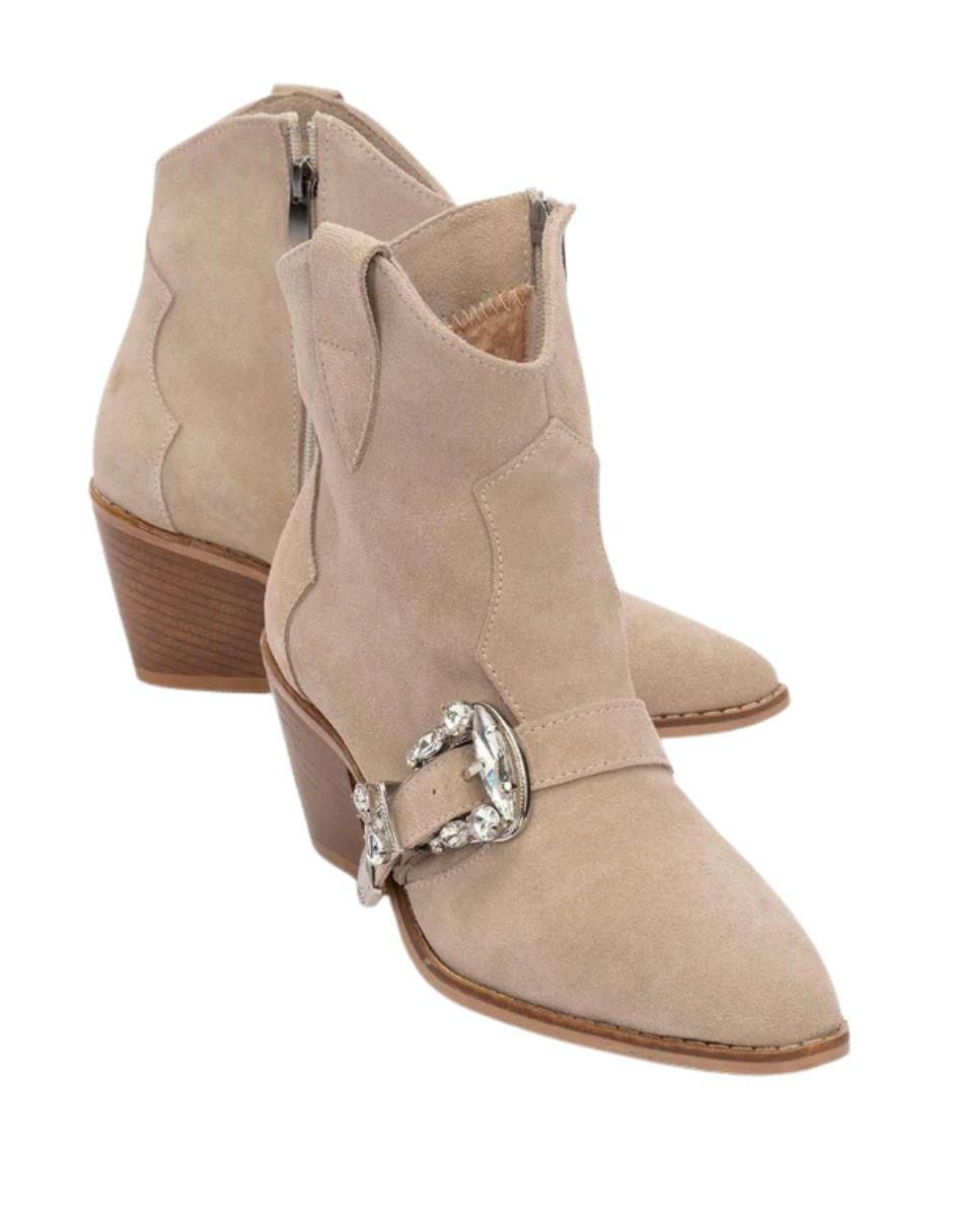Botín arriba del tobillo forever & always shoes any "de" piel cabrito "para mujer"