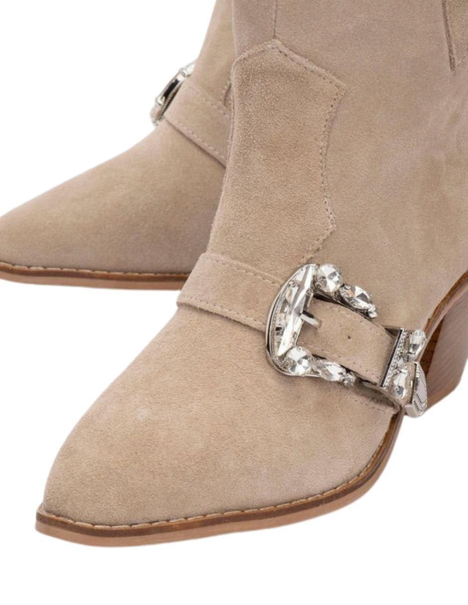 Botín arriba del tobillo forever & always shoes any "de" piel cabrito "para mujer"