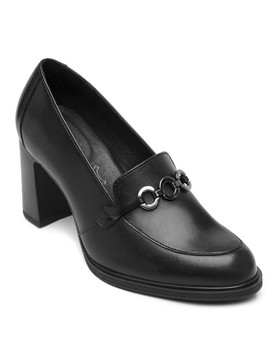 Zapatilla de piel