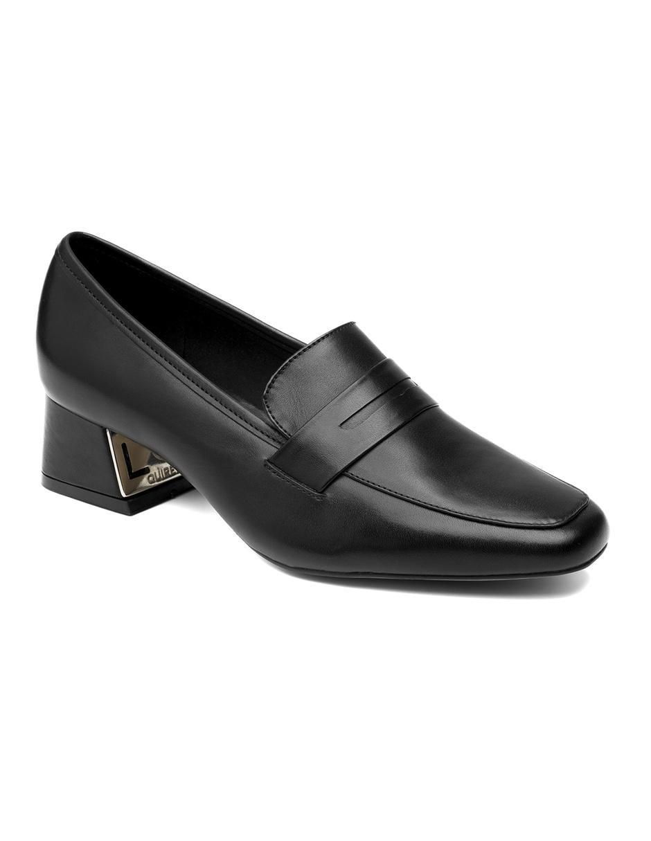 Zapatilla de piel