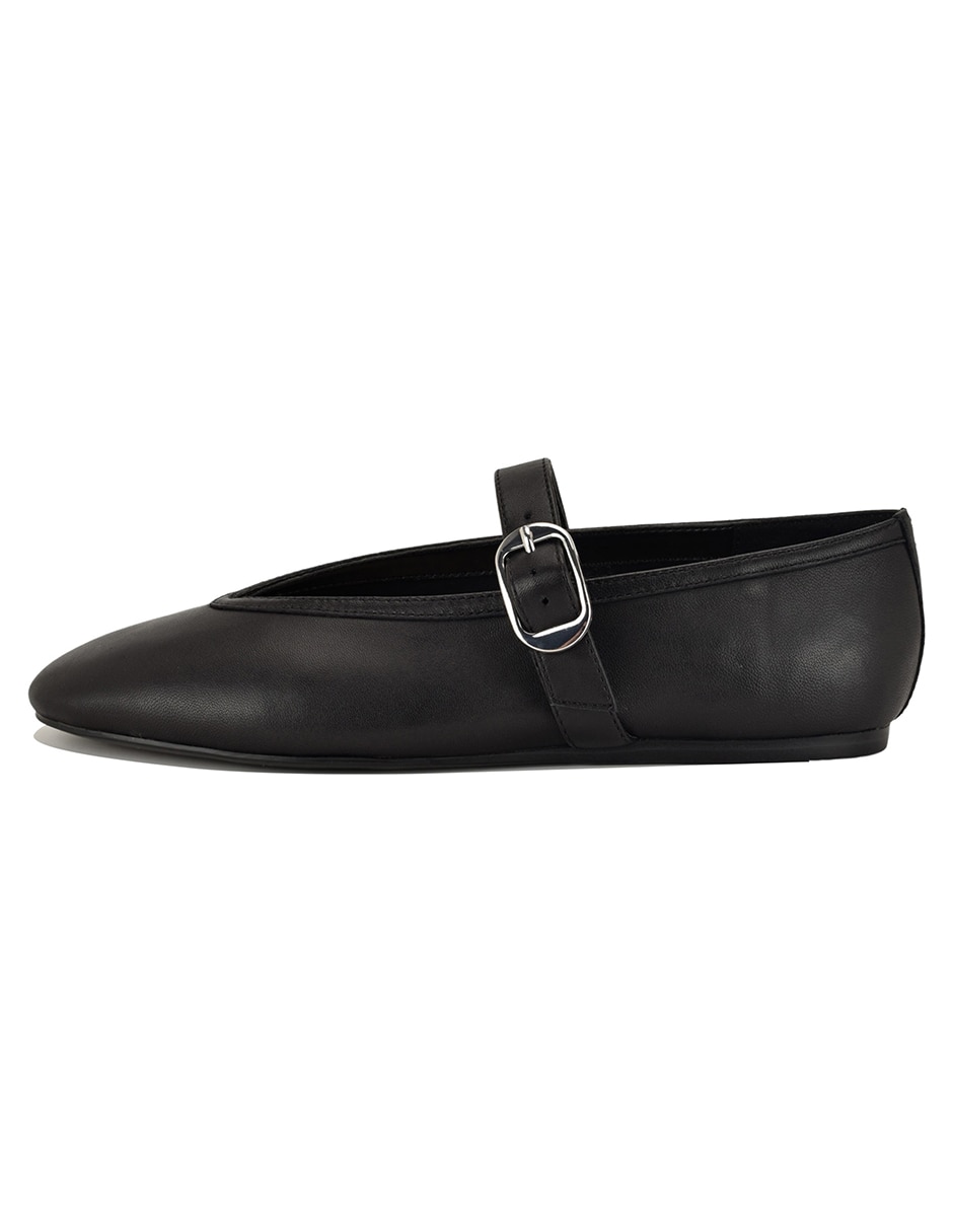 Balerina de piel para mujer