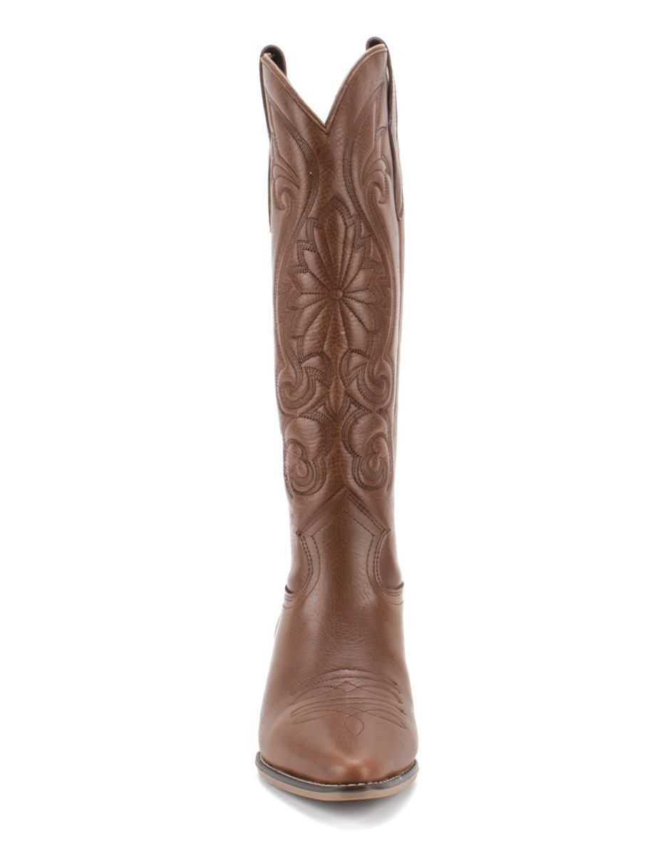 Bota cowboy abajo de la rodilla walki shoes sin familia "de" piel "para mujer"