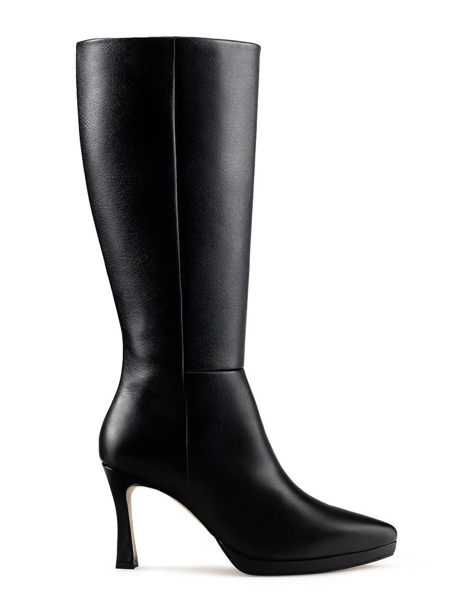 Bota abajo de la rodilla de piel para mujer