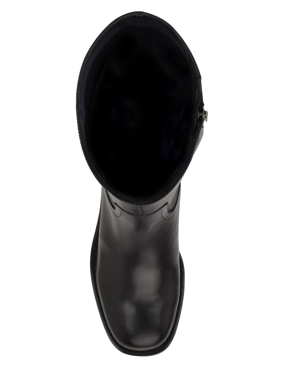 Bota abajo de la rodilla de piel para mujer 3