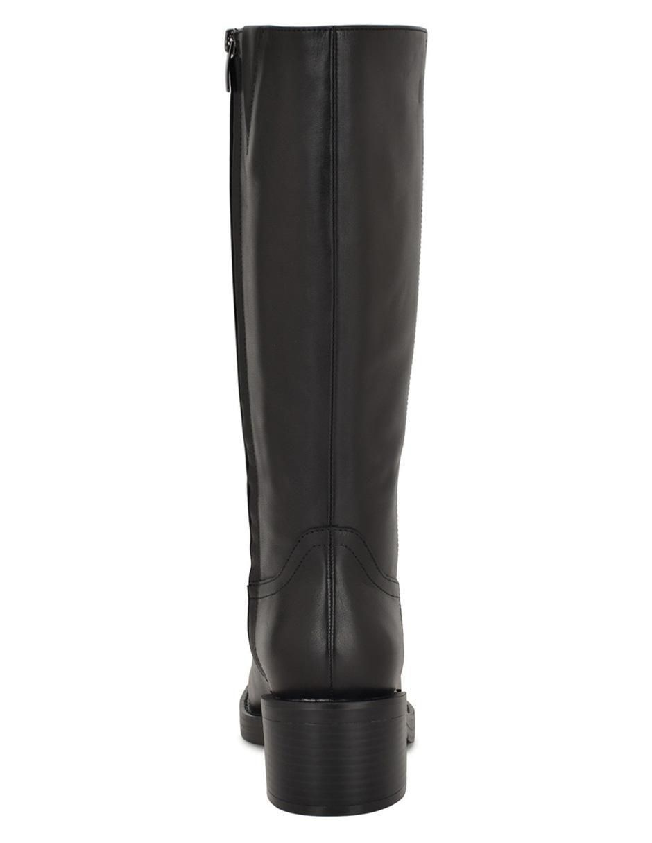 Bota abajo de la rodilla de piel para mujer 4