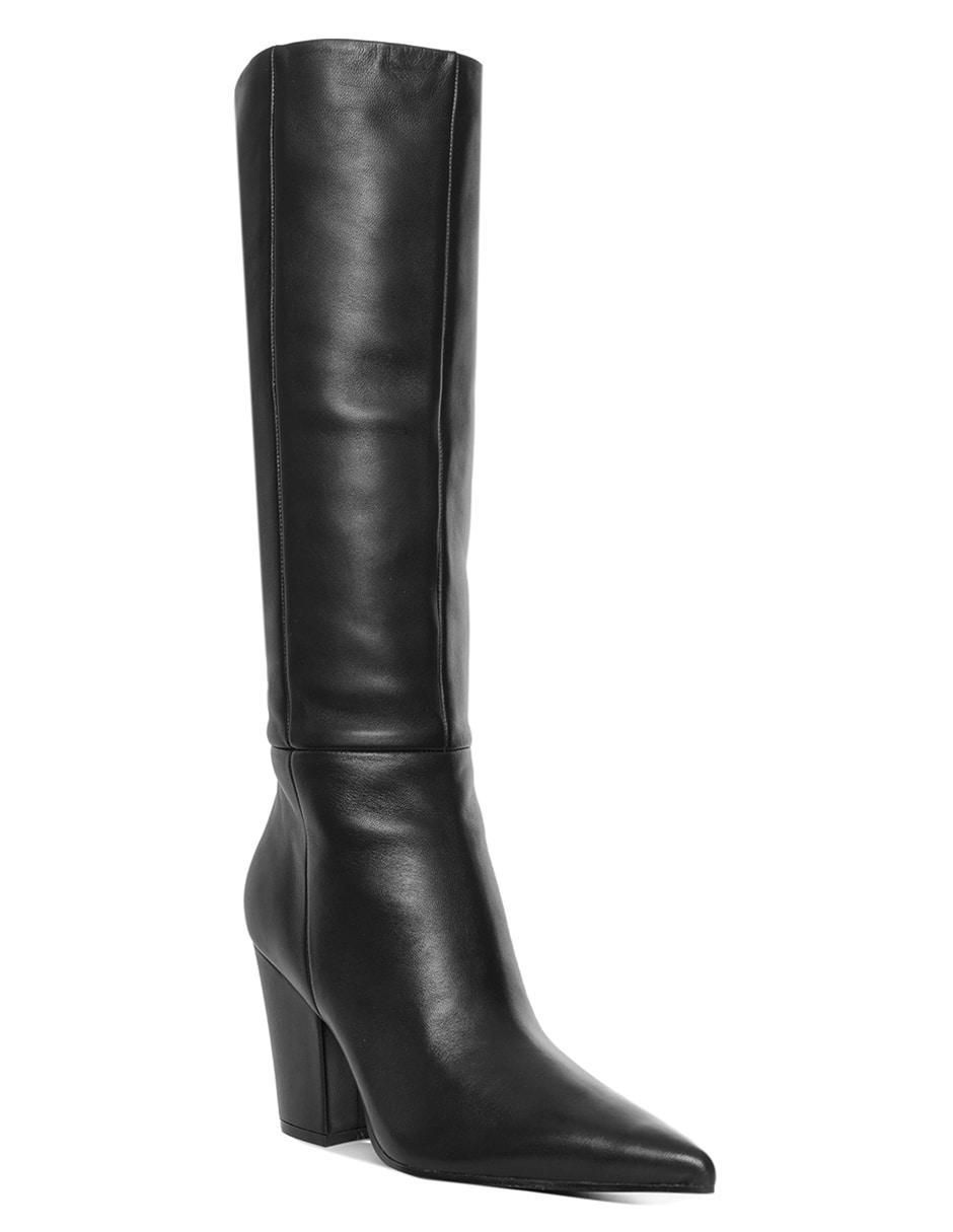 Bota abajo de la rodilla de piel para mujer