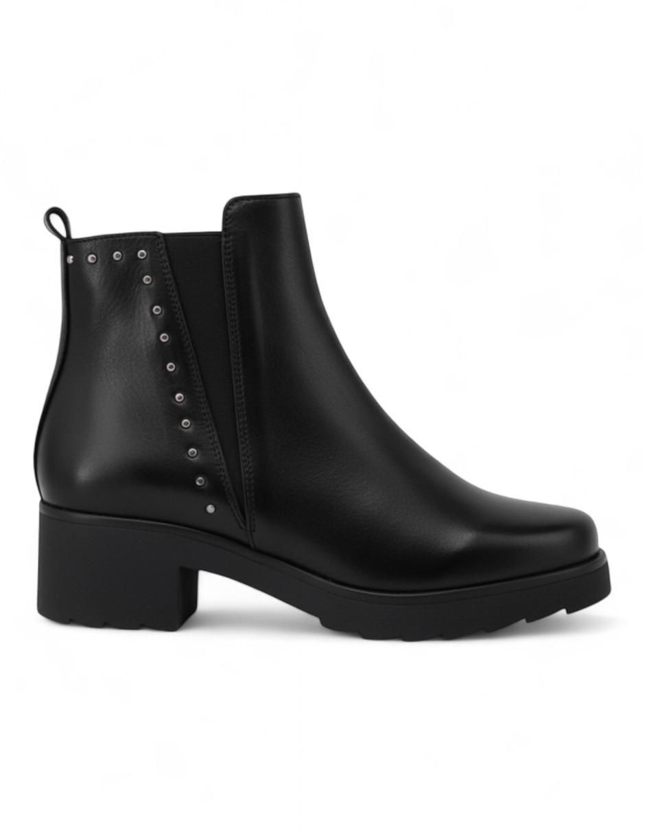 Bota chelsea arriba del tobillo Cleo de piel para mujer 2