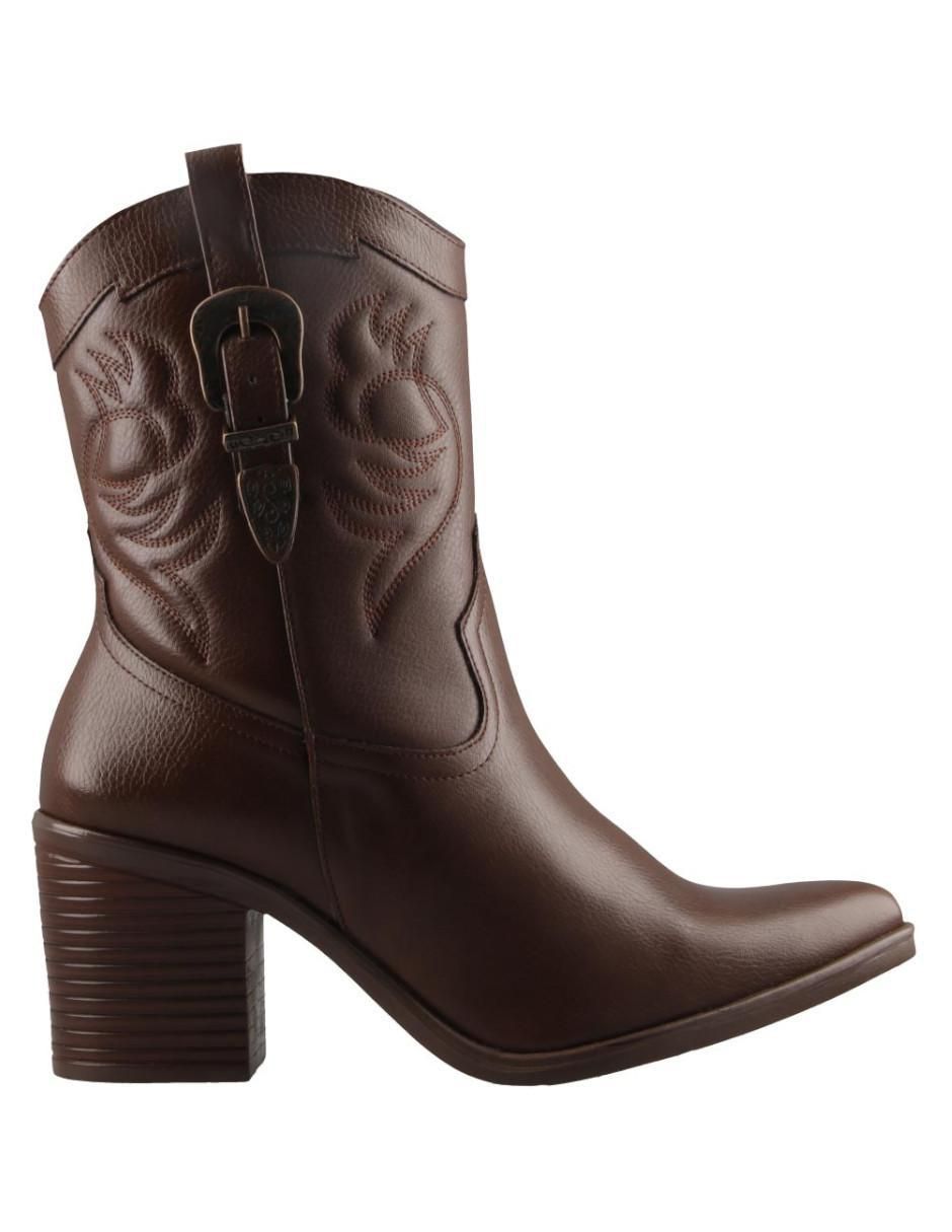 Bota cowboy arriba del tobillo para mujer