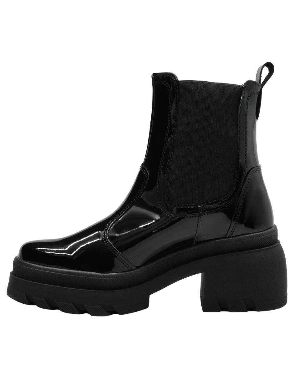 Bota combat arriba del tobillo Chunky para mujer 4