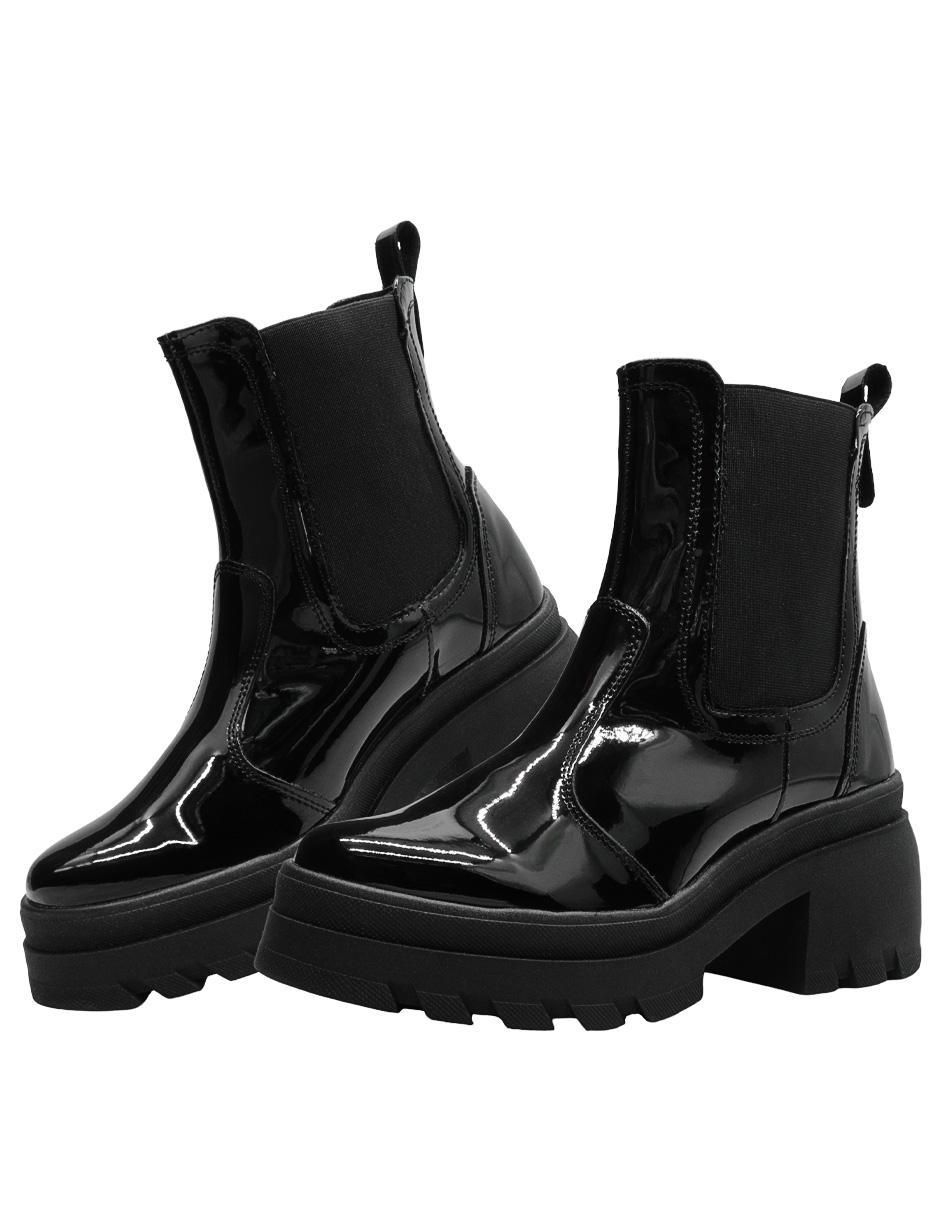 Bota combat arriba del tobillo Chunky para mujer 8