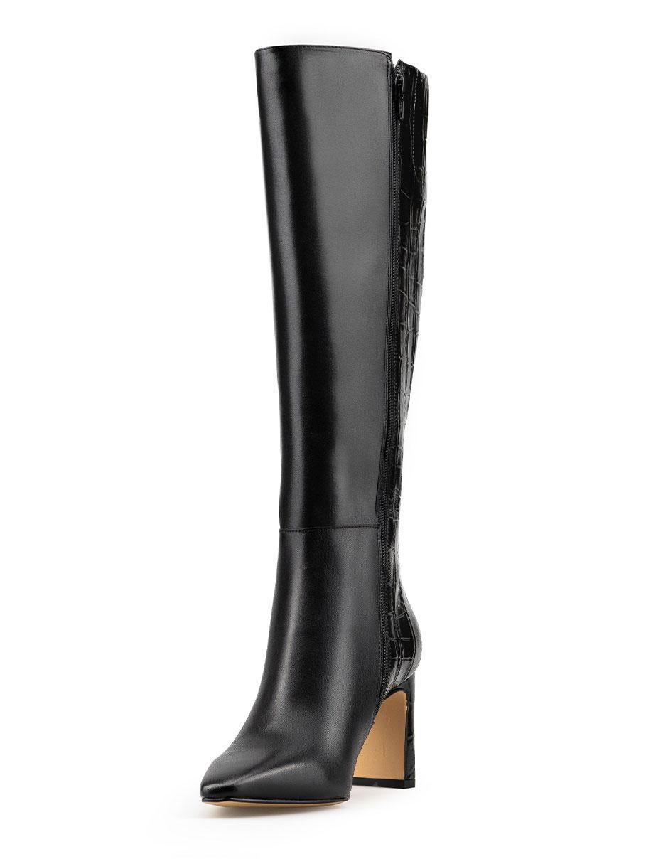 Bota abajo de la rodilla de piel para mujer 7