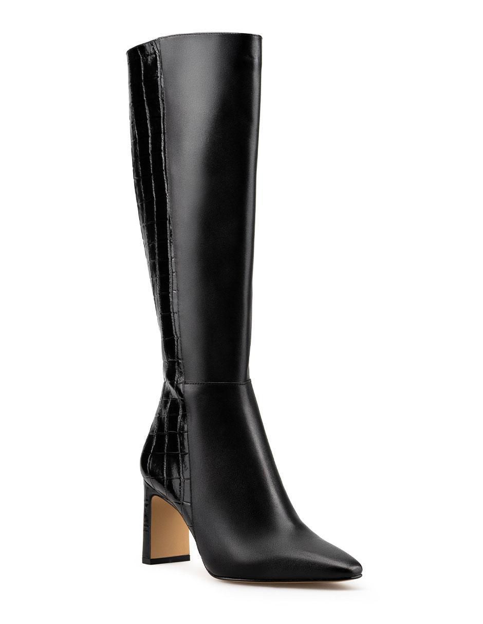 Bota abajo de la rodilla de piel para mujer 8